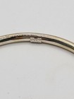 Vintage Mexico 925 Sterling Silver Hollow 4mm Bangle Bracelet 10 1gr -- 7 8 