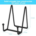 4 Pcs Iron Easel Display Stand Plate Holders For Picture Art Painting Party Meta