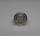 Sterling Silver Pekingese Large Head Study Ring