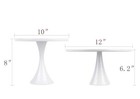 Hotity Set Of 2 Round Cake Stands Modern Design Dessert Display Cake Stand New