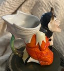 Antique Schafer   Vater German Porcelain Devil Horns Figural Creamer Pitcher
