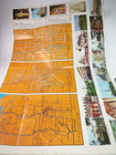 Vintage Travel Ephemera Map   Tourist Guide North Sumatera Indonesia 1970s
