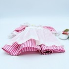Pleasant Company American Girl Doll Samantha Striped Dress White Pinafore Shoes