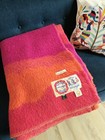 Vintage Van Wijk Holland Wool Blanket Marshall Field Co 100  Virgin Wool Retro 