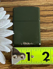 Zippo Green Matte Finish Lighter Full Size Windproof Pocket Lighter
