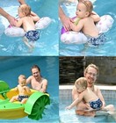 New 2pk Boy Lg Reusable Baby   Toddler Swim Diapers  Adjustable Snaps  Blue Gree