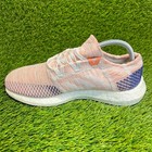 Adidas Pureboost Go Womens Size 8 Orange Pink Walking Running Shoes Sneakers