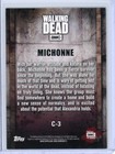 Michonne 2016 Topps Walking Dead Season 5 Character Profiles Card  c-3