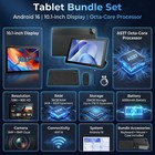 Android 16 Tablet 10 1 Inch 36gb Ram 256gb Rom 6000mah Wifi 6 Bt 5 4 Dual Camera