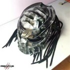 Predator Hand-painted Motorcycle Personality Helmet Full Face Laser Light Adult