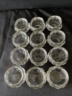 12 Clear Glass Candle Tea Light Holder  Wedding  Table Decor vintage Silver Tone