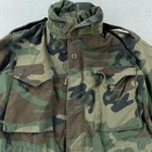 Vintage Us Army M-65 Field Jacket Mens Small Short Woodland Camouflage Usgi 80s