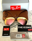 Store Display Rayban Aviator Copper Mirror Rb3025 Standard 58   Large 62 Pink