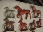 Vintage Marx Farm Animal 1950s Lot No 1 10 Horses 1950s 60s Play Set Animals
