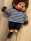 Vintage Monchhichi Brown Monkey Sucking Thumb Plush Figure 7  Shirt Pants