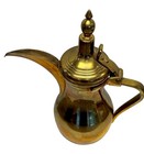 Vintage Iraqi Brass Dallah Arabic Coffee Pot Made In I r q  9 5    Middle Eastern