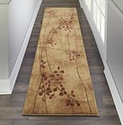  Home Somerset 6  Runner Brown Fabric Rustic Area Rug  6  Runner   Latte 