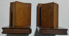 Vintage Set Of 2 Solid Wooden Book Themed Bookends