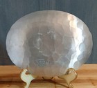 Vtg Wendell August Handmade Apple Basket Oval Shape Tray Artist Initial Engraved