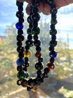 Super Fine 28  Glass Venetian Trade Bead Necklace Native American - Great Colors