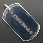 Chrome Hearts Silver Large Dog Tag