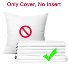 6 Pack Decorative 100  Cotton Pillow Covers Square Cushion Cover Solid Diy Ha   