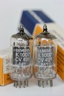 12au7a Ecc82 Cv491 B329 Siemens Telefunken-tool Smooth Plate Matched Pair Tubes 