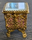 Rare Antique French Grand Tour Ormolu Micro Watch Casket Palais Royal Vitrine