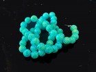 8mm Baking Varnish Glass Round Beads - Blue W  Green 16 