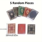 Dollhouse Miniature 5 Random Books 1 12 Scale No Pages Great For Dolls Tables