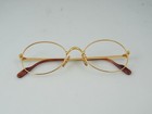 Cartier Filao Oval Eyeglass Frame Without Lenses 53-21-140mm Gold Plated Metal