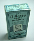 Vintage Nos Gillette 20 Blue Blades Dispenser In Unopened Cello Box