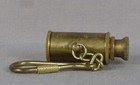 Vintage Brass   Copper Spyglass Key Holder With Carabiner