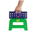 Crayola Slip-resistant Folding Plastic 9-inch Step Stool Holds Up To 300 Lbs New