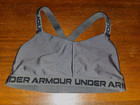 Under Armour Girls Sports Bra Size Youth M Gray Black
