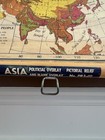 Rare 1964 A j  Nystrom Pictorial Relief Map Of Asia W  Merging Colors Pr 3-1