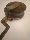 Antique Maritime Wood   Iron Pulley Block     Early 1900s Nova Scotia Dory Boat    