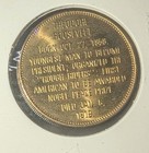 1968 Bronze Presidential Hall Of Fame Teddy Roosevelt Commemorative Medal Coin