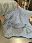 Restoration Hardware Rh Baby   Child Bean Bag Chair Cover Heathered Sherpa Grey