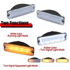 Clear Switchback Led Drl Turn Signal Lights For 91-93 Dodge D150 D250 W150 W250