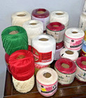 Large Mixed Lot Of 49 Cotton Crochet Tatting Thread Embroidery Spools Variety