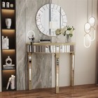 New Mirrored Glass Console Table Bedroom Vanity Desk Living Room Modern Entryway