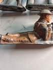 Vintage Barclay Manoil Lead Toy Soldiers Wwii Machine Gunner Lot 4 1930s
