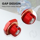 For Yamaha Raptor 700 700r Aluminum Reducer Oil Drain Plug Bolt With Gasket