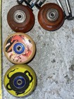 Kryptonics Skateboard Wheels 50 Mm Dia    26 Mm Wide Full Set Rebuild With Bolts
