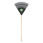 New Expert Gardener  24-inch Wood And Poly Leaf Rake