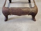 Antique Cast Iron Stove Base Table With Curved Legs Industrial Repurpose  Table