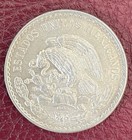 1948 Mexico Jose Maria Morelos  500 Silver Au  Round Mexican Un Peso Coin Wow   