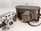 Leica Iiif Red Dial 35mm Film Rangefinder W  50mm 3 5 Late   Lens-shutter Slow