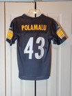 Pittsburgh Steelers Reebok Jersey  43 Troy Polamalu Youth Medium 10-12 Nfl Vtg